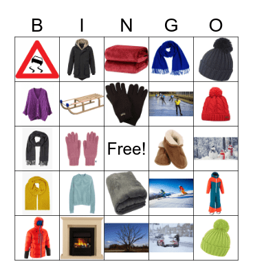 winter Bingo Card