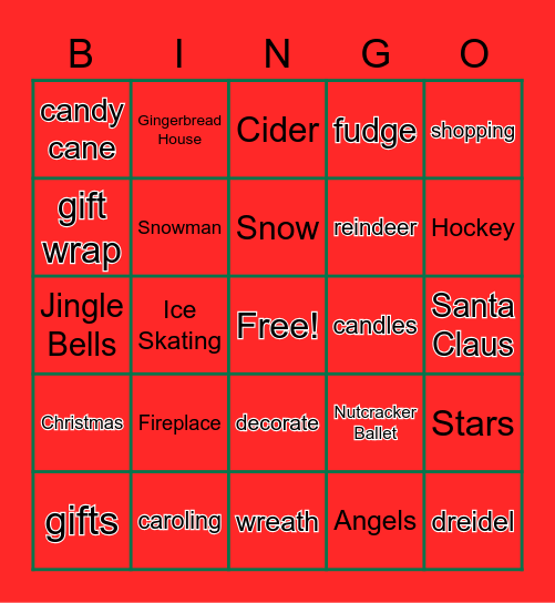 Holiday Party Bingo! Bingo Card