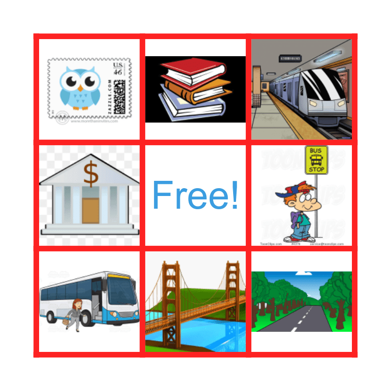 la ville Bingo Card