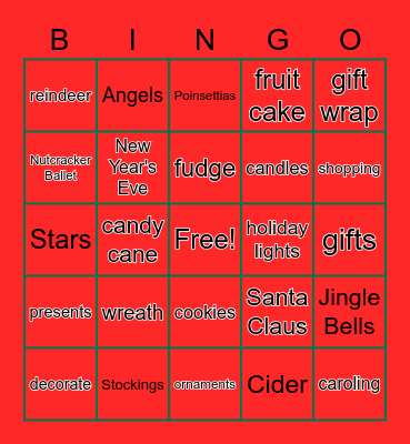 Holiday Party Bingo! Bingo Card