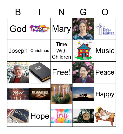 Kirk Advent BINGO Card