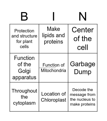 Bingo card 4 Bingo Card