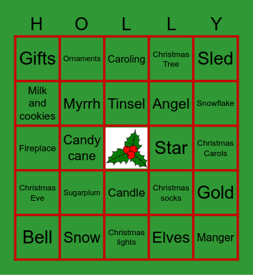 Christmas Bingo Card