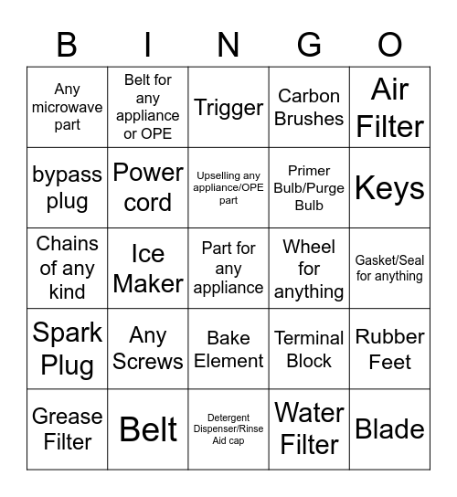 EGP AND ERP BINGO! Bingo Card