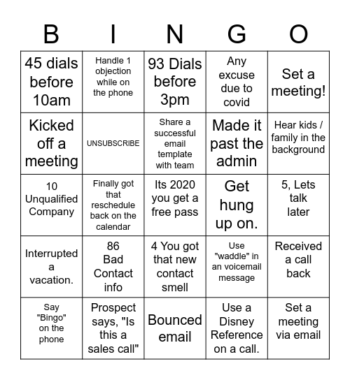 EBQ Bingo! Bingo Card