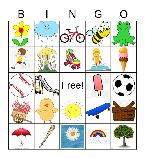 Spring Bingo Card