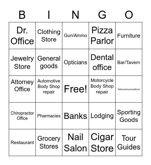 Merchant Services Bingo Card