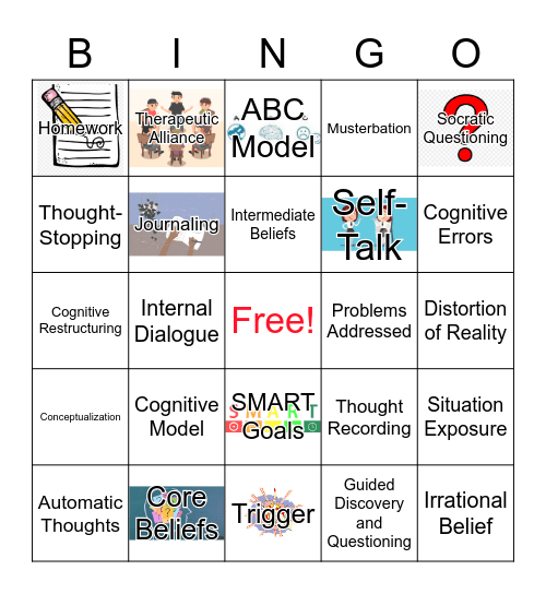 Group CBT Bingo Card