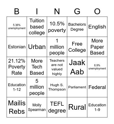Bingo Card