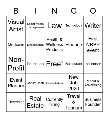 Industry Bingo Card