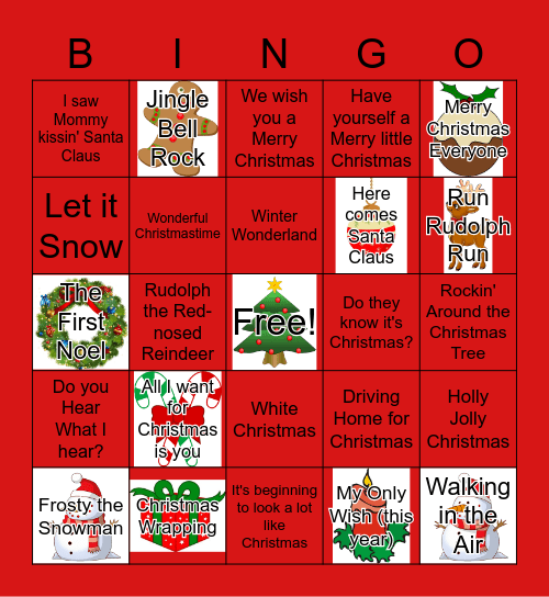 Christmas Bingo Card