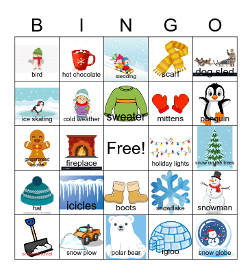 Winter Wonderland Bingo! Bingo Card