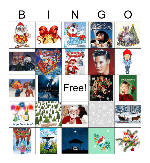 HOLIDAY MUSIC BINGO Card