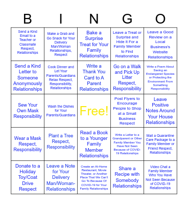 3Rs Bingo! Bingo Card