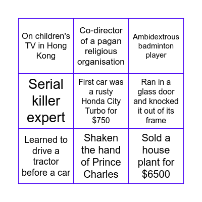 PMA BINGO Card
