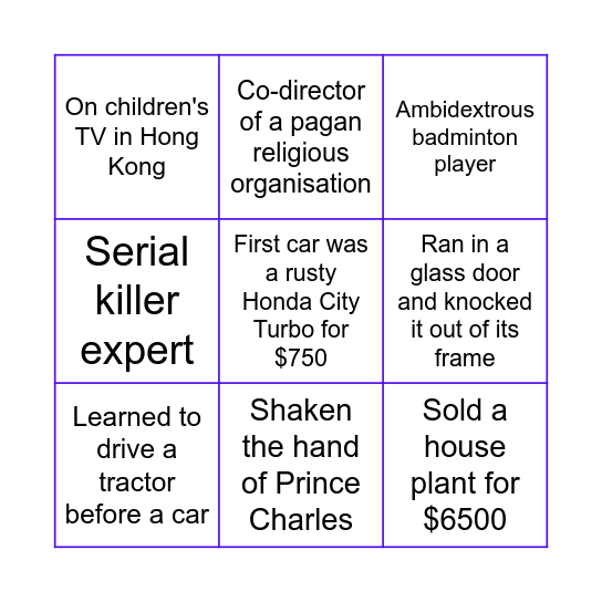 PMA BINGO Card