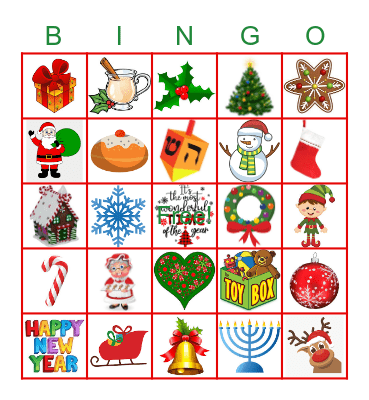 Happy Holidays 2020 Bingo Card