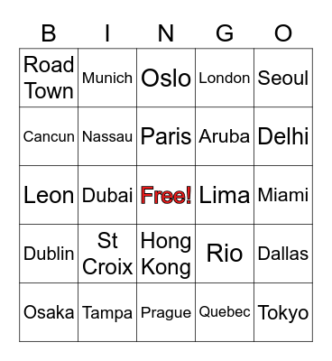 2020 KYC OFAC Party Bingo Card