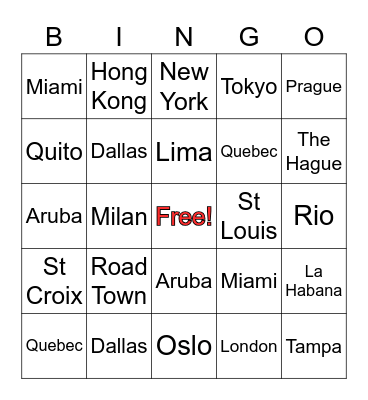 2020 KYC OFAC Party Bingo Card