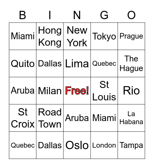 2020 KYC OFAC Party Bingo Card