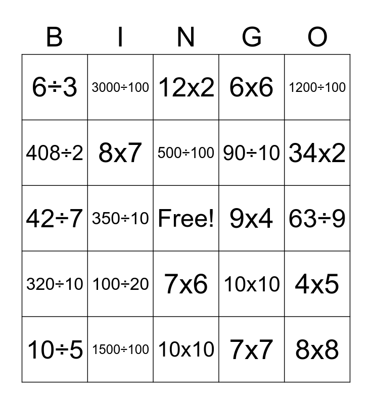 multiplication-and-division-of-a-whole-number-bingo-card