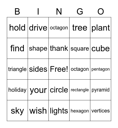 December 10th, 2020 Bingo Card