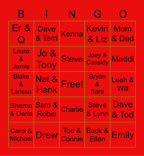 Wheeler-King-Wollard Bingo Card