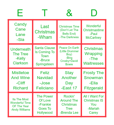 Its virtually a Christmas Party! Bingo Card