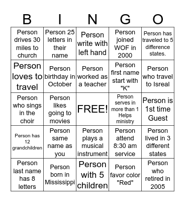 SILVER CHRISTMAS BINGO Card