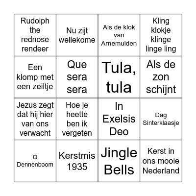 Muziek Sint-Kerst-meer Nr 2 STM 2020 Bingo Card