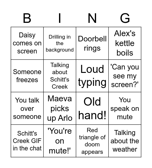 PPA Bingo! Bingo Card