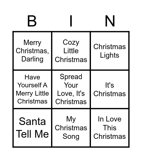 De Grote Mediabrands Kerstshow Bingo Card