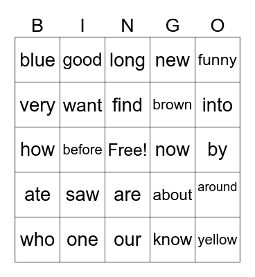 December 10, 2020 Bingo Card
