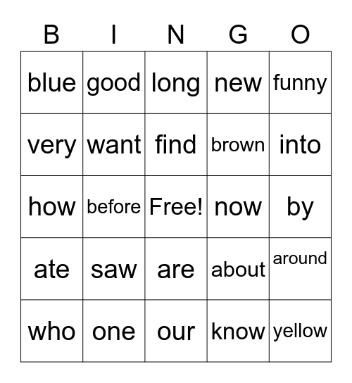 December 10, 2020 Bingo Card