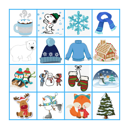WINTER BINGO Card