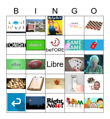 Unidad 7A Bingo Card