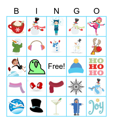 Winter Social BINGO Card
