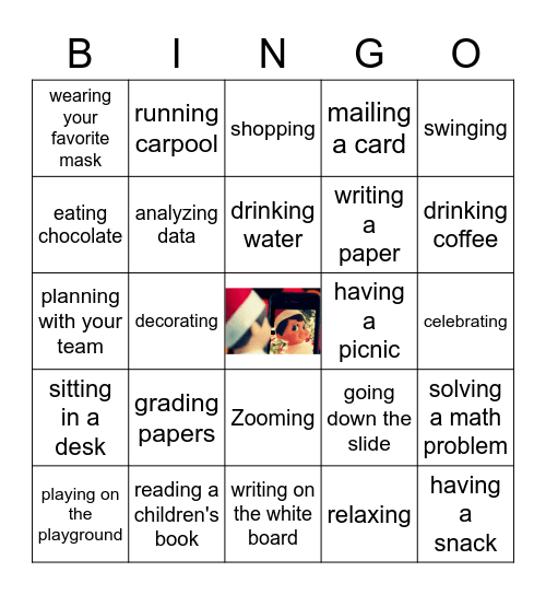 ALB sELFie Challenge 2020 Bingo Card