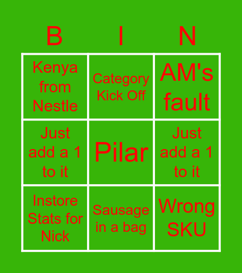 MP&E CRIMBO Bingo Card