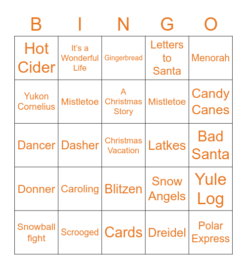 CS+S HOLIDAY BINGO Card