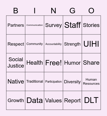 Ownership and Accountability – Day 4 Bingo Card
