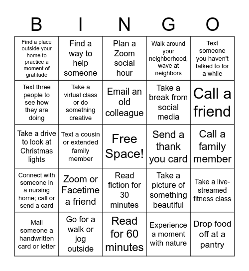 You're Not Alone Bingo Card