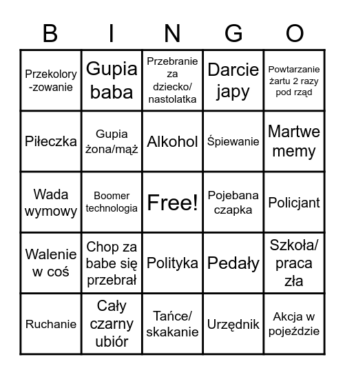 Kabatety pl Bingo Card