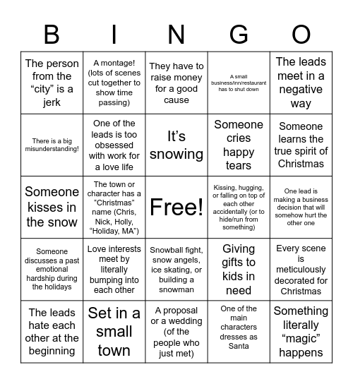 Janelle's Bingo card Bingo Card