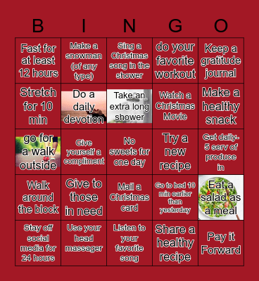 WELLNESS Bingo Card