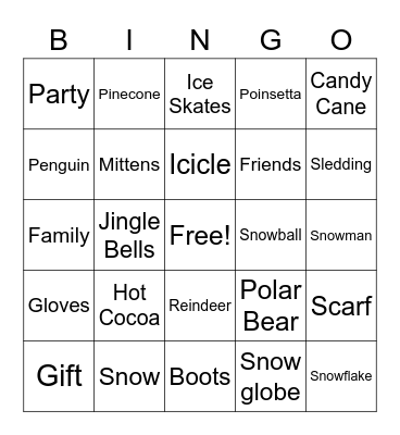 Winter Bingo Card