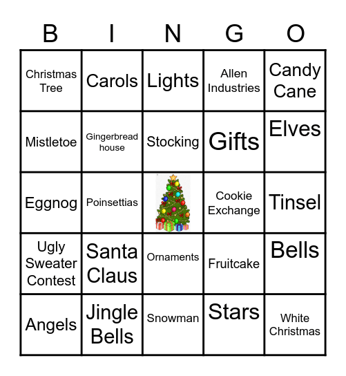 Christmas Bingo Card