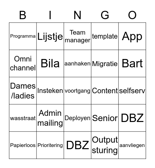 Bingo Card