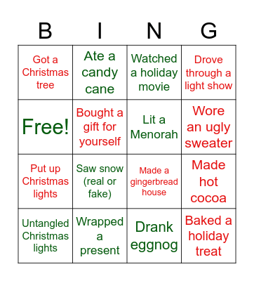 RMS HOLIDAY BINGO 2020 Bingo Card