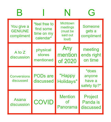 Bingo Card